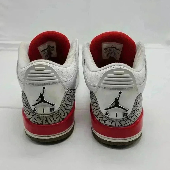Nike Men\'s Air Jordan 3 Retro Hall of Fame Sneaker Shoes Red White Size 7.5 main image 6
